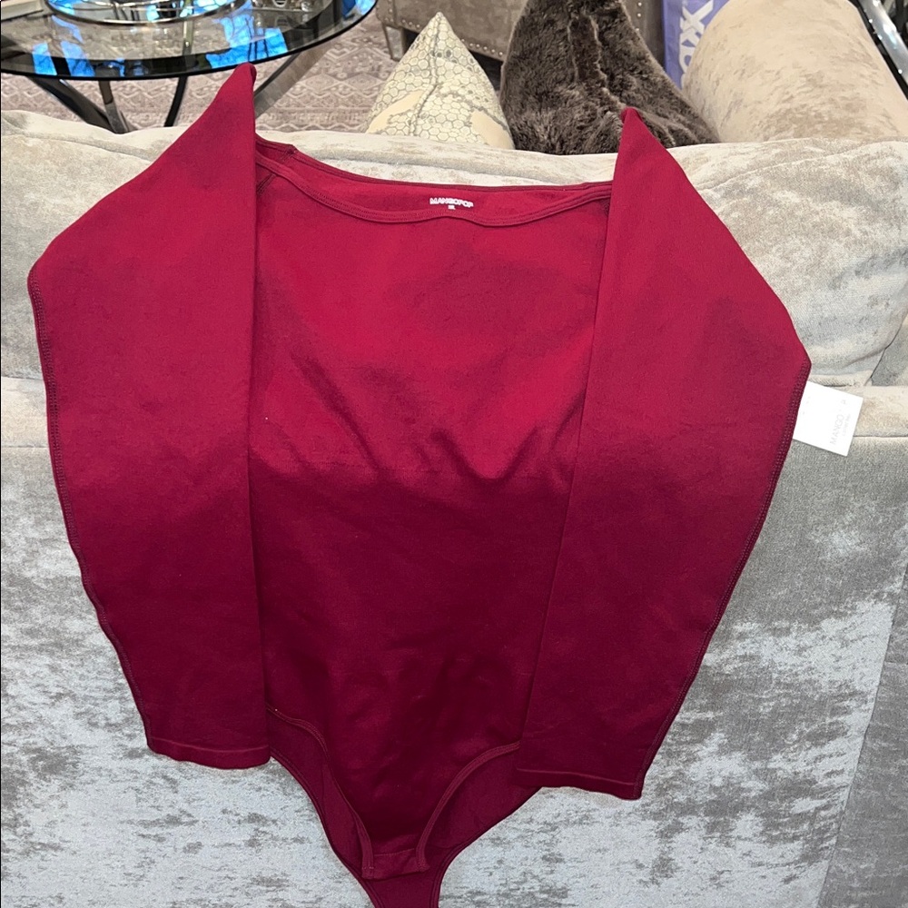 Women’s Long Sleeve Bodysuit - Deep Wine